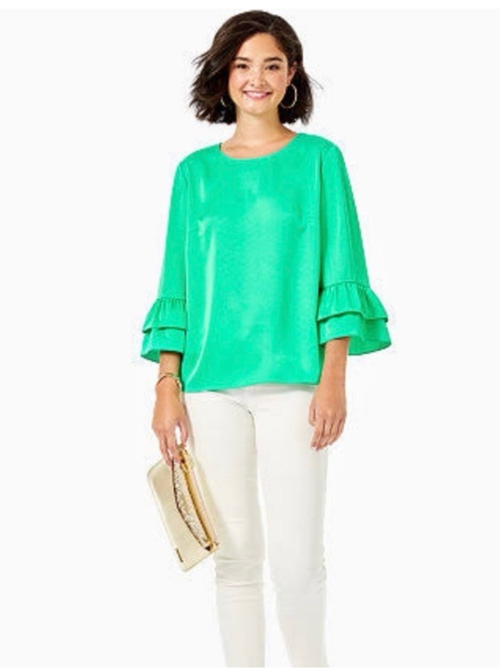 Lilly Pulitzer Christie Top - Juniper Green